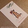 German Shepherd Christmas Card (Flitter)